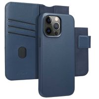 Accezz 2-in-1 Leather Bookcase with MagSafe Apple iPhone 15 Pro Max - Nightfall Blue