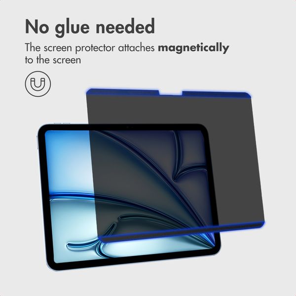 Accezz Magnetic privacy screen protector Apple iPad Air 11 inch (2026) M4 / (2025) M3 / (2024) M2