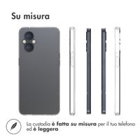 Accezz Clear Backcover Oppo Reno8 Lite - Transparant