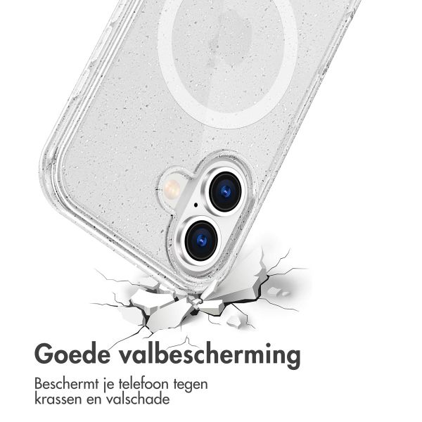 imoshion Sparkle Backcover met MagSafe Apple iPhone 17 - Transparant