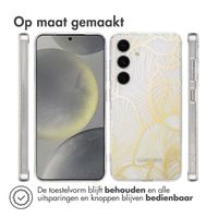 imoshion Design hoesje Samsung Galaxy S25 - Golden Leaves Transparant