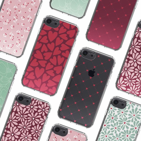 imoshion Design hoesje Apple iPhone SE (2022 / 2020) / 8 / 7 - Hearty Coral Dust