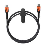 UAG Kevlar® Core USB-C naar USB-C oplaadkabel - 1,5 meter - Zwart / Oranje