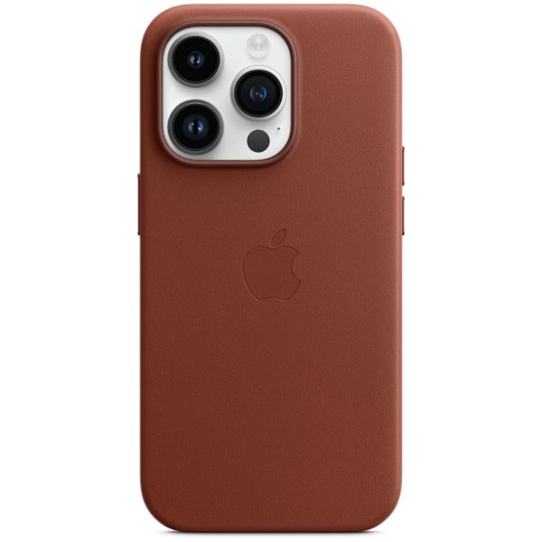 Apple Leather Backcover MagSafe Apple iPhone 14 Pro - Umber
