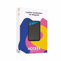 Accezz Vintage Leather MagSafe Kaarthouder met Standaard - Smokey Green