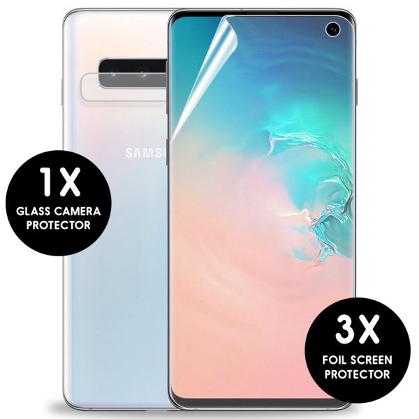 imoshion Screenprotector Folie 3 Pack + Camera Protector Galaxy S10