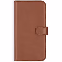 Selencia Echt Leren Bookcase Apple iPhone 12 (Pro) - Lichtbruin