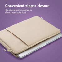 imoshion Laptop sleeve with storage pocket 13 inch - Sandstone