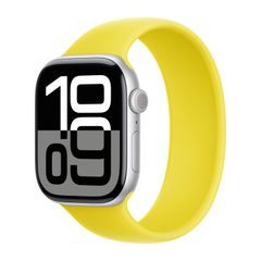 Apple Siliconen solobandje Apple Watch Series 1 - 9 / SE (38/40/41 mm) | Series 10 / 11 (42 mm) - Maat 5 - Star Fruit