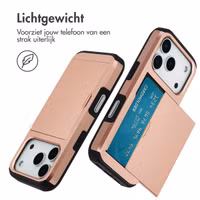 imoshion Backcover met pasjeshouder Apple iPhone 18 Pro / 17 Pro - Rose Gold