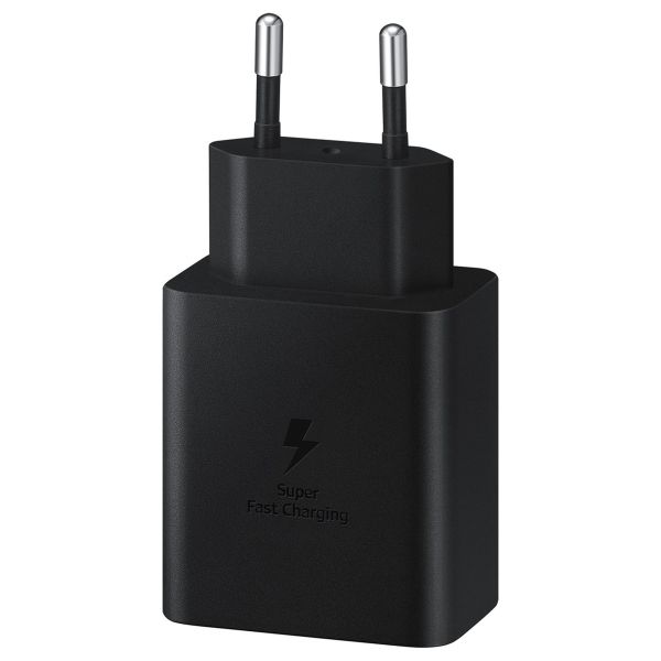 Samsung Originele Super Fast Charging Adapter USB-C oplader in Fabrieksverpakking - 45 watt - Zwart