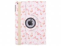 360° Draaibare Design Bookcase iPad Air 1 (2013) - Flamingo