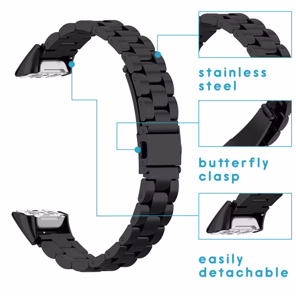 imoshion Stalen watch bandje Samsung Galaxy Fit - Zwart