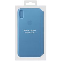 Apple Leather Folio Bookcase iPhone Xs Max - Cod Blue