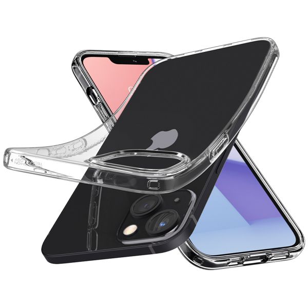 Spigen Liquid Crystal Backcover Apple iPhone 13 - Transparant