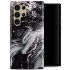 Selencia Vivid Backcover Samsung Galaxy S24 Ultra - Chic Marble Black