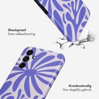 Selencia Vivid Tough Backcover Samsung Galaxy A15 (5G/4G) - Modern Bloom Sapphire Blue