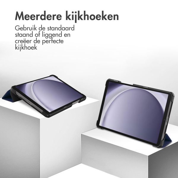 imoshion Trifold Bookcase Samsung Galaxy Tab A11 / A9 8.7 inch - Donkerblauw