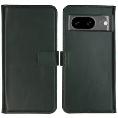 Selencia Echt Leren Bookcase Google Pixel 8 - Groen