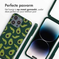 imoshion Siliconen design hoesje met koord iPhone 14 Pro Max - Avocado Green