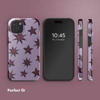 Selencia Vivid Back Cover with MagSafe Apple iPhone 15 - Stars Plum Lilac