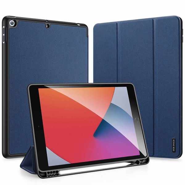 Dux Ducis Domo Bookcase iPad 9 (2021) 10.2 inch / iPad 8 (2020) 10.2 inch / iPad 7 (2019) 10.2 inch - Blauw