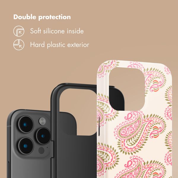 Selencia Vivid Back Cover Apple iPhone 15 Pro - Paisley Blush