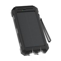 imoshion Solar Powerbank met Zonnepaneel - Quick Charge en Power Delivery - 20.000 mAh - Zwart