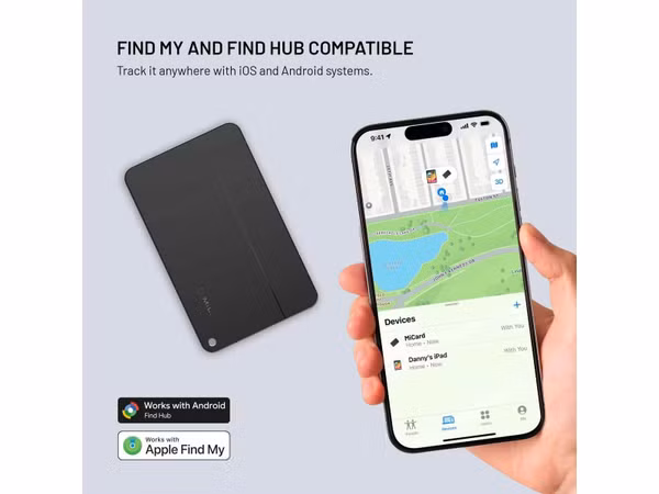 Fixed MiCard Pro - Bluetooth Tracker - Geschikt voor Apple & Android - Zwart
