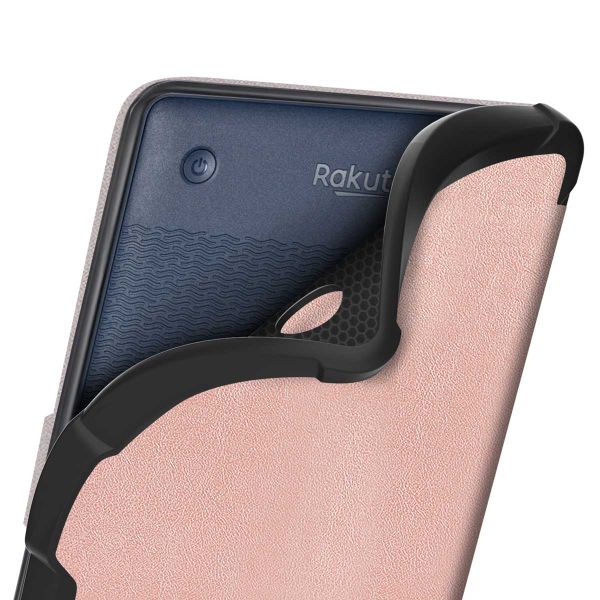 imoshion Slim Soft Case Bookcase Kobo Clara 2E / Tolino Shine 4 - Rosé Goud