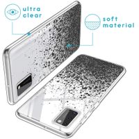 imoshion Design hoesje Samsung Galaxy A41 - Spetters - Zwart