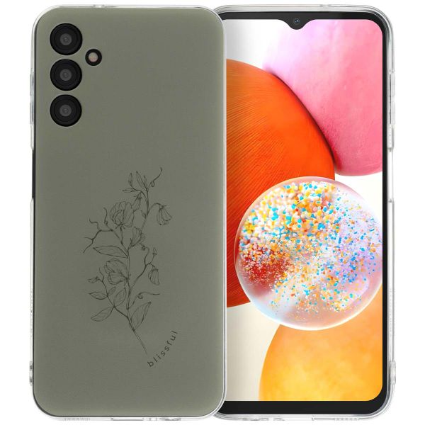 imoshion Design hoesje Samsung Galaxy A14 (5G/4G) - Floral Green