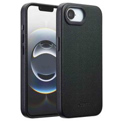 Accezz Leather Back Cover with MagSafe Apple iPhone 17e / 16e - Onyx Black