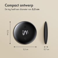 imoshion Wireless Tag - Bluetooth Tracker voor Android - 2 pack - Zwart