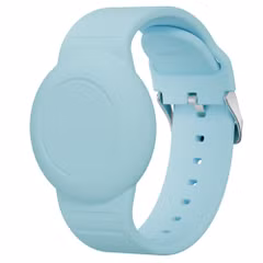 imoshion AirTag Kinderarmband - Houder voor Apple AirTag - One Size - Denim Blue