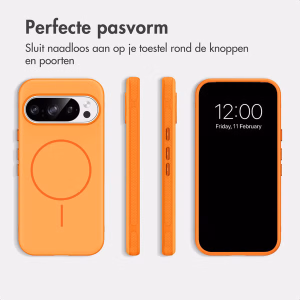imoshion Color Backcover met Thin MagSafe Ring Google Pixel 11 / 11 Pro / 10 / 10 Pro - Oranje
