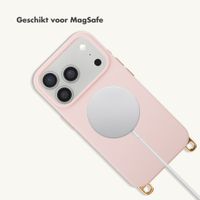 Selencia Rivièra MagSafe Backcover met afneembare haakjes Apple iPhone 17 Pro - Sorbet Pink