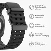 imoshion Ocean Siliconenband Samsung Galaxy Watch Ultra (2024/2025) - Zwart
