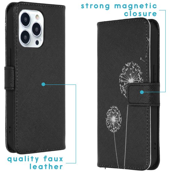 imoshion Design Softcase Bookcase iPhone 13 Pro - Dandelion