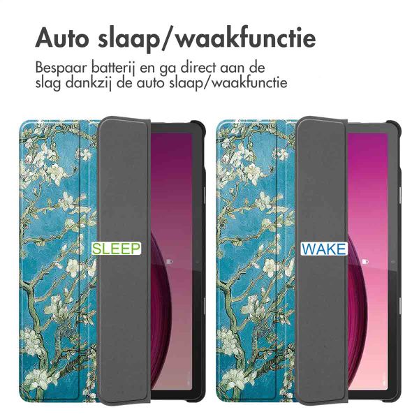 imoshion Design Trifold Bookcase Lenovo Tab M10 5G - Green Plant