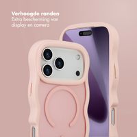 Selencia Wavy Backcover met MagSafe Apple iPhone 17 Pro Max - Soft Pink