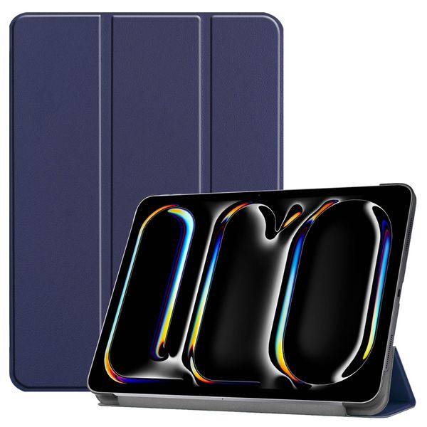 imoshion Trifold Bookcase iPad Pro 13 (2024) M4 - Donkerblauw