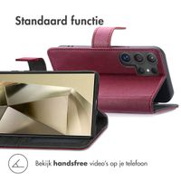 imoshion Luxe Bookcase Samsung Galaxy S24 Ultra - Bordeaux