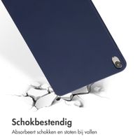 Accezz Liquid Silicone Backcover met penhouder iPad Air 11 inch (2025) M3 / (2024) M2 / Air 5 (2022) / Air 4 (2020) - Donkerblauw