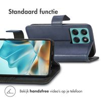 imoshion Luxe Bookcase Motorola Edge 60 Fusion - Donkerblauw