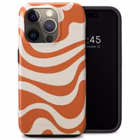 Selencia Vivid Backcover Apple iPhone 15 Pro - Dream Swirl Orange