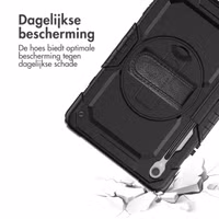 Accezz Rugged Backcover met schouderstrap Samsung Galaxy Tab S10 Lite / S9 11 inch / S10 FE / S9 FE 10.9 inch - Zwart