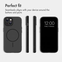 imoshion Colour Back Cover with Thin MagSafe Ring Apple iPhone 15 - Black