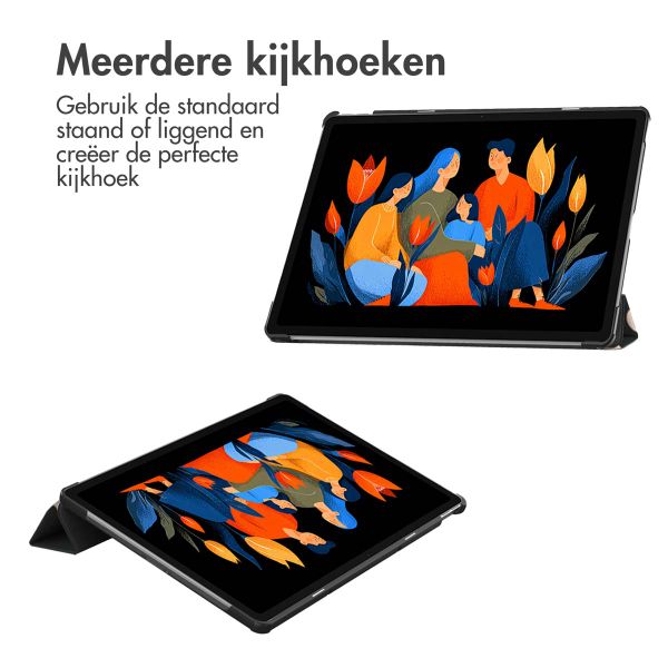 imoshion Design Trifold Bookcase Lenovo Idea Tab Plus - Leopard