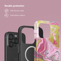 Selencia Vivid Back Cover with MagSafe Apple iPhone 15 Pro - Marble Pink